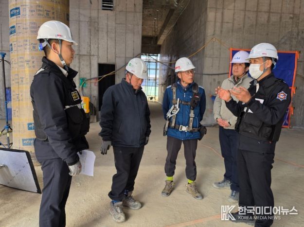 나주소방서, 봄철 대형공사장 화재예방 위한 안전컨설팅 실시