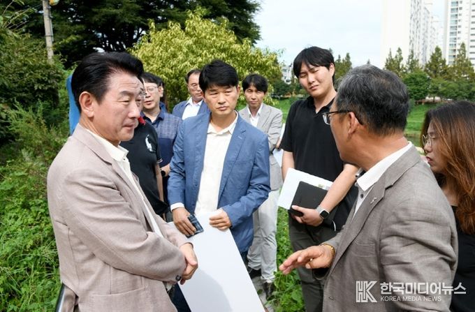 김동근 의정부시장, 센트럴자이&위브캐슬 및 푸르지오 아파트 민원 현장 점검 나서