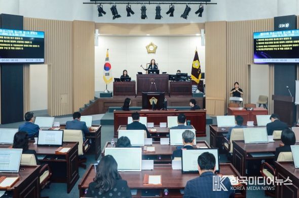 제224회 임시회 1차 본회의 전경