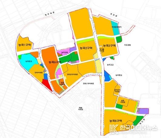 능곡 재정비 촉진지구 토지 이용 계획도