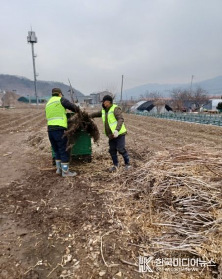 동두천시, 가을철 농업부산물 파쇄사업 추진