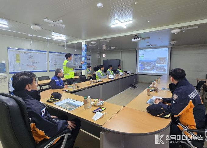 가평소방서, 해빙기 대비 대형공사장 안전컨설팅 실시