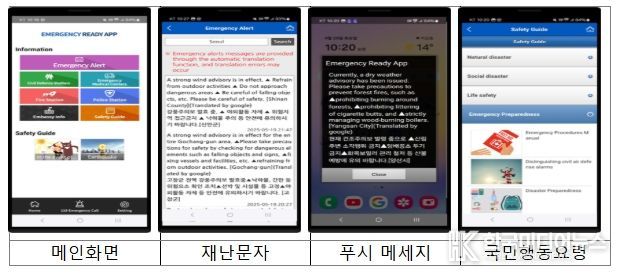 외국인 안전 서비스-Emergency Ready APP(안전디딤돌)