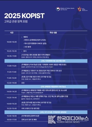 ‘2025 코피스트(KOPIST) 고위급 포럼’ 일정
