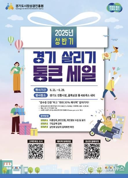 가평군, 6월 21일부터 11개 상권에서 최대 20% 환급 행사