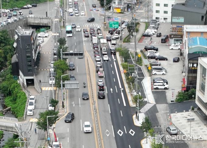 광주시, 국지도 57호선(광명초 진입로) 3차로 확장…상습 정체 해소