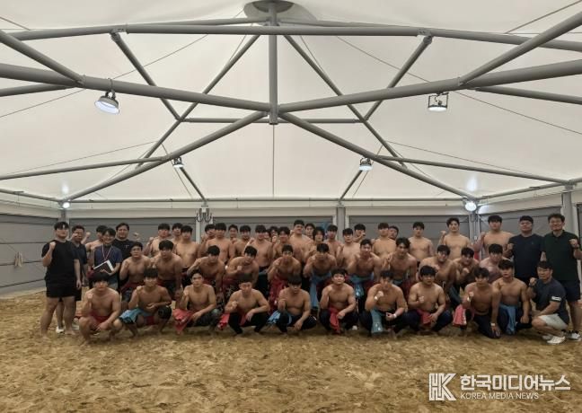 광주시 직장운동경기부 씨름팀, 대학 선수단과 합동 훈련 실시