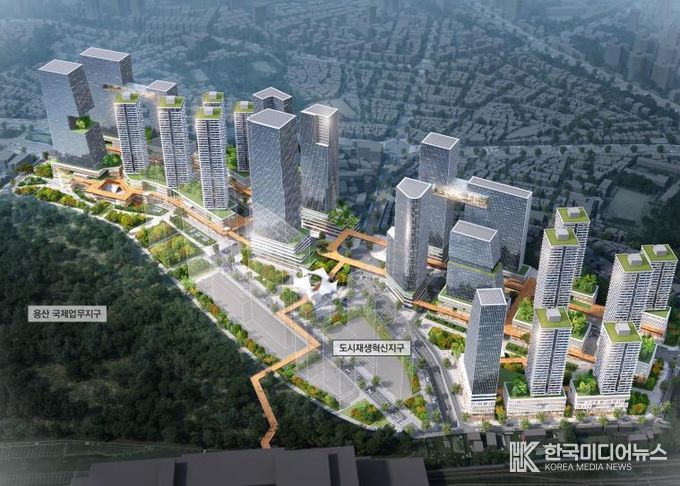 용산전자상가지구 조감도