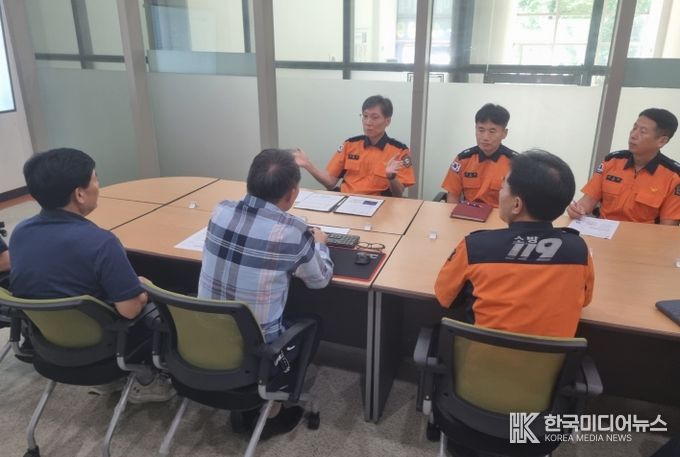 천안서북소방서, 추석명절대비 지식산업센터 “천안미래에이스하이테크시티”현장 지도방문 실시