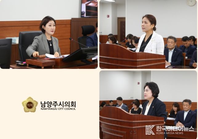 윗줄 왼쪽부터 시계방향으로 : 이경숙 위원장, 손정자 의원, 박윤옥 의원