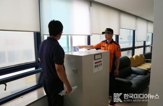 강기원 홍성소방서장, 추석 연휴 대비 요양시설 현장 지도