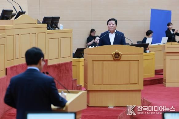 정길수 전남도의원, 도정질문 통해 무안국제공항 활성화·광주광역시 군공항 이전 문제 집중 제기