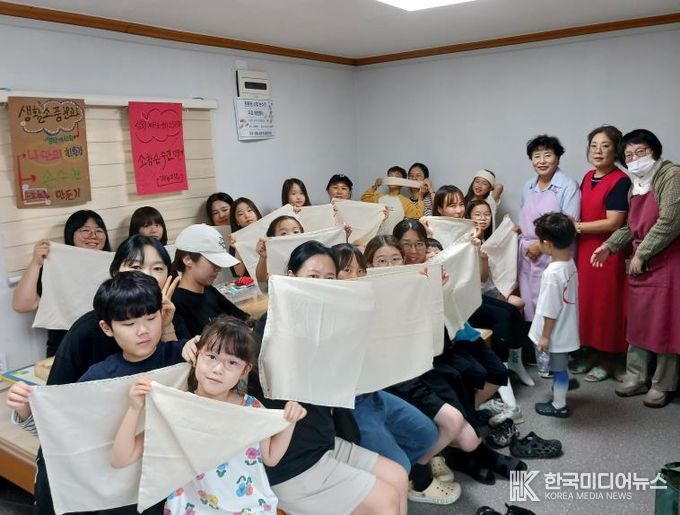 안성맞춤캠핑장에서 소창손수건 만들기 무료 체험행사 실시