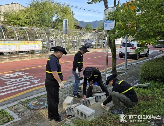 동두천시 보산동 주민자치위원회, KSC와 함께 버스정류장 편의시설 설치