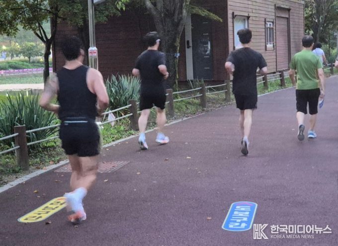 이천시, 설봉공원 내 보행자와 러너 구간 분리 시행
