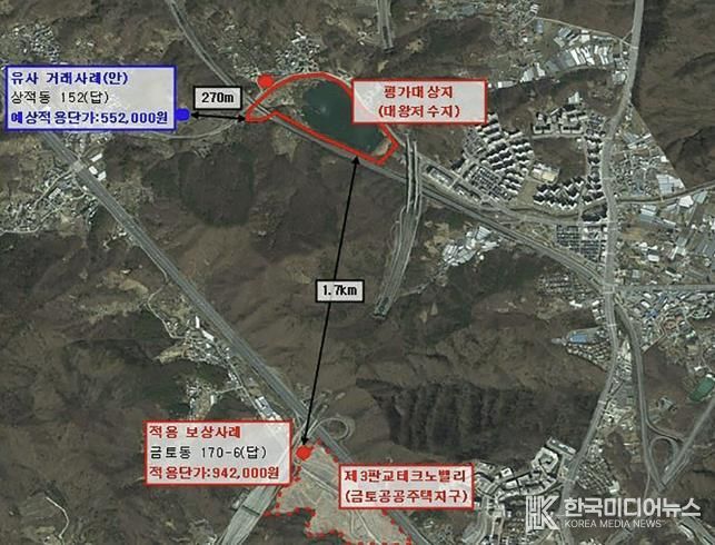 대왕저수지 수변공원 감정평가 설명자료