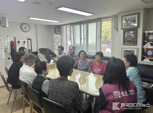 한국자유총연맹 동두천시지부 생연1동위원회, 생연주공아파트 경로당에 추석 위문품 전달