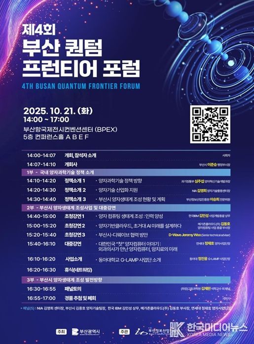 부산시, '제4회 부산 퀀텀 프런티어 포럼' 개최