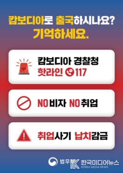 캄보디아 방문 주의 안내문