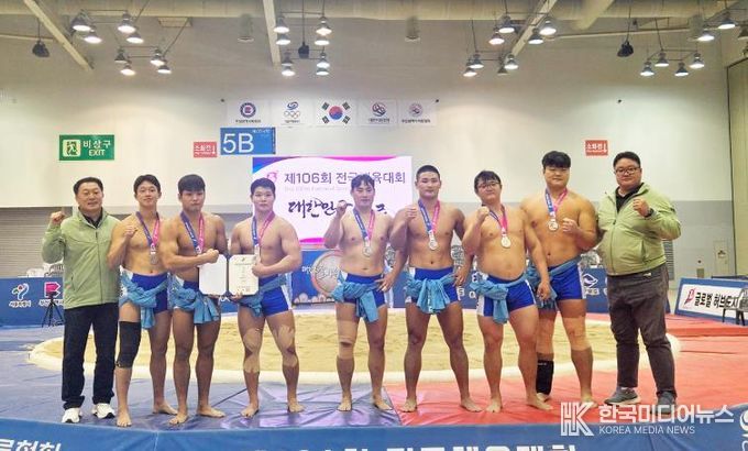 정읍 단풍미인씨름단, 전국체전서 ‘금빛 샅바’…정읍 위상 드높여