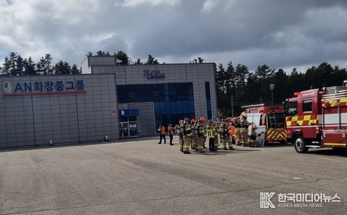 충북형 화재진압 전술 훈련