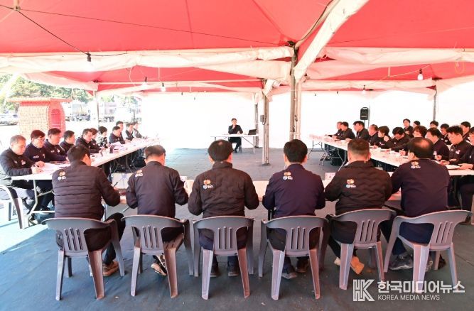 윤경희 청송군수, 축제장 현장점검 및 확대 간부회의