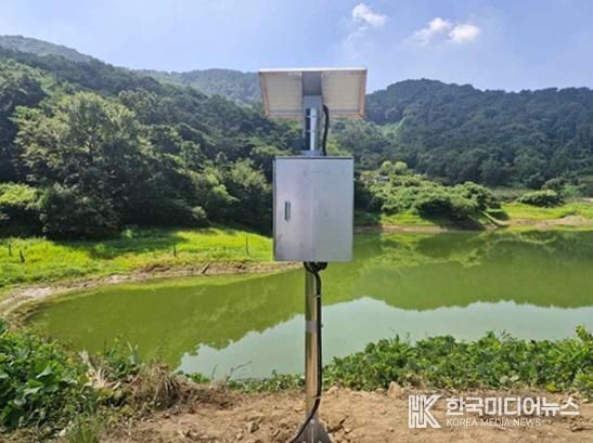 수위계측기 설치 사진