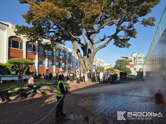 남해군청, 2025년 하반기 합동 소방훈련 실시