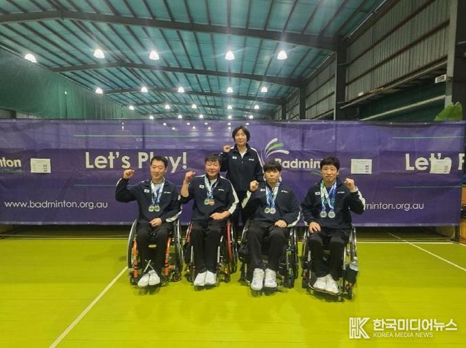 울산 중구청 소속 장애인배드민턴팀, ‘2025 호주 장애인배드민턴 국제대회’에서 대활약