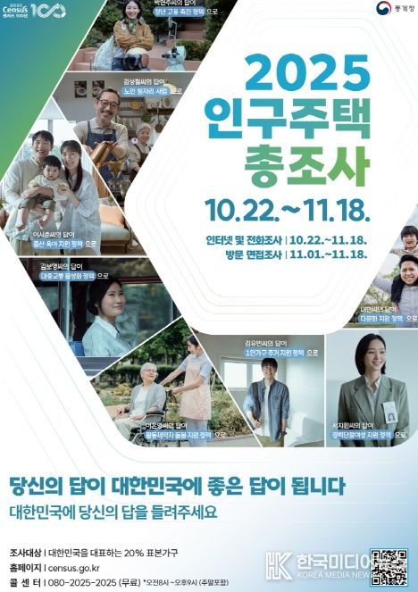 ‘2025 인구주택총조사’ 포스터.