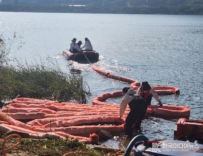 낙동강 수질오염사고 대응 합동 방제훈련