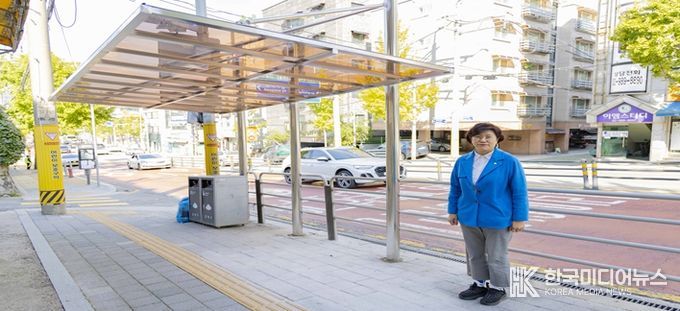 강북구의회 최미경의원, ‘혜화여고 버스정류장’ 대기장소 환경 개선 현장 점검