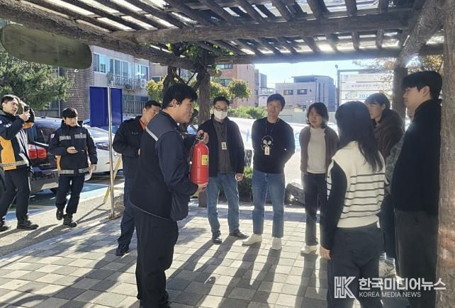 수원시 장안구 송죽동, 공공기관 합동 소방훈련 실시