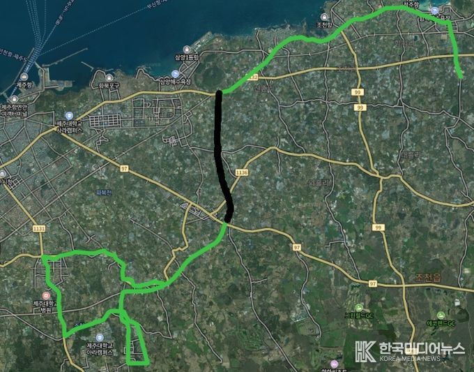 705번 공영 수소버스 노선도