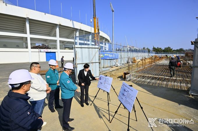 속초종합경기장 수소충전소 신축 ‘순항’