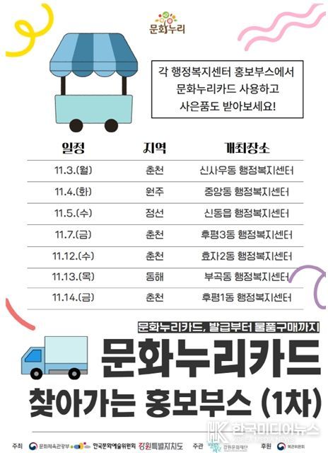 동해시, ‘문화누리카드 찾아가는 홍보부스’운영