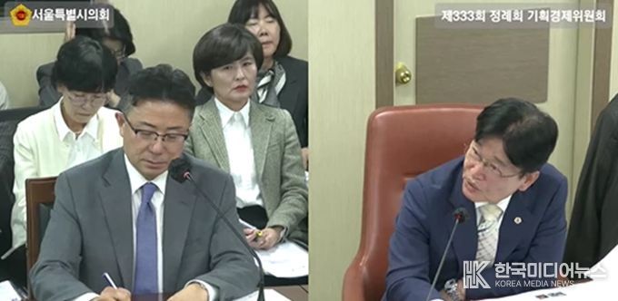 김용일 서울시의원, 경제실 행정사무감사에서 청년인턴 정규직 전환 저조 및 비더비 공간 활용 효율성 지적