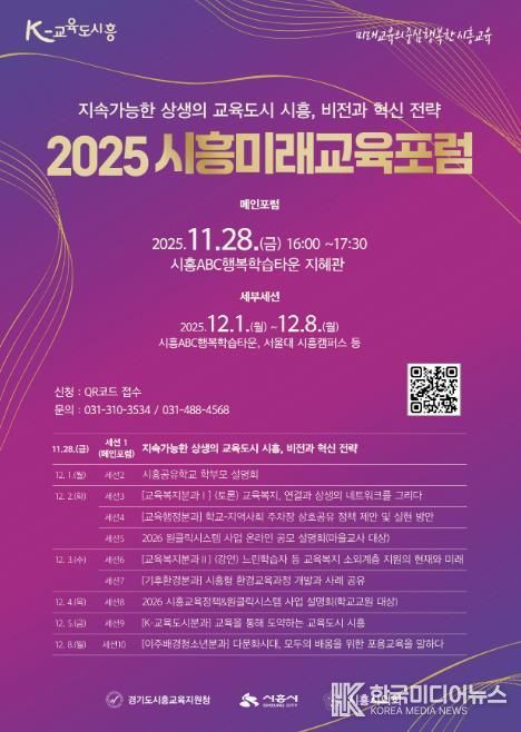 '2025 시흥미래교육포럼' 포스터