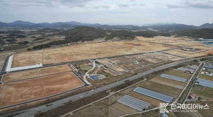 빛그린산단 내 금호타이어 공장 부지 현장 사진