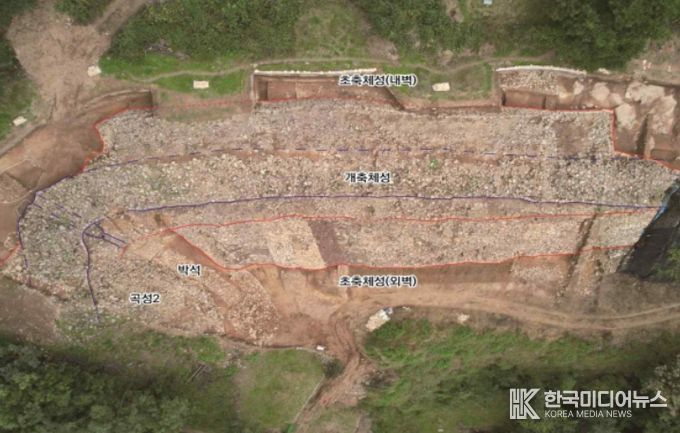 대구 팔거산성 3차 발굴조사 대상구역 전경(직상방)