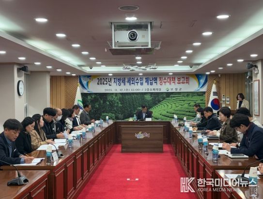 보성군은 지난 12일 군청 소회의실에서 서형빈 부군수 주재로 ‘2025년 세외수입·지방세 체납액 징수대책 보고회’를 개최했다.