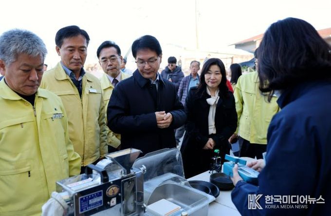 심덕섭 고창군수, 2025년산 공공비축미 수매현장 방문