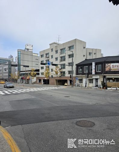 신호 체계로 전환된 춘천미술관 사거리