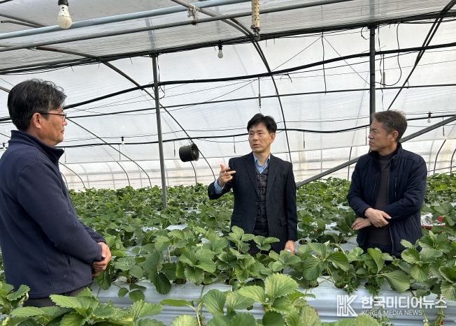 한파 대비 시설재배 작물 생육 합동 점검