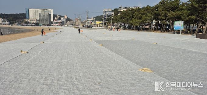2025년 을왕리 해수욕장 비사방지막 설치