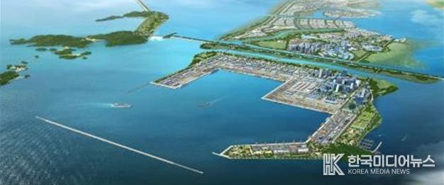 새만금 신항만 조감도