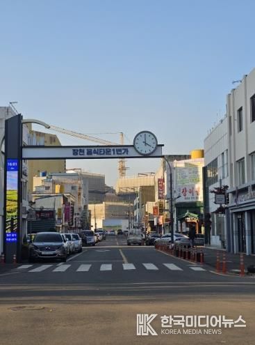 터미널 주변 장천2길 전신주 철거 후 모습
