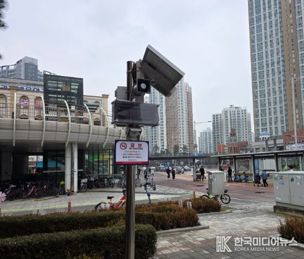 금연안내 시스템 설치 사진