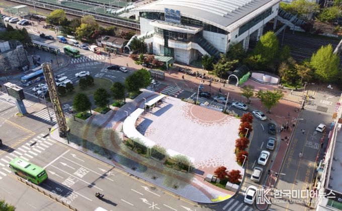 ‘주안역 남광장 경관개선 사업’ 공사