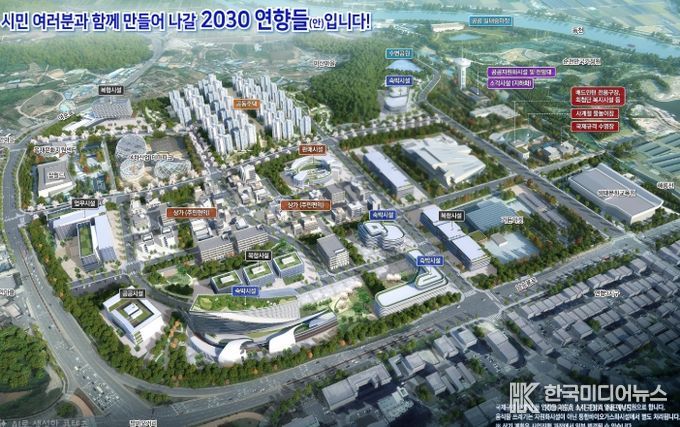 순천시 연향들 도시개발사업 조감도